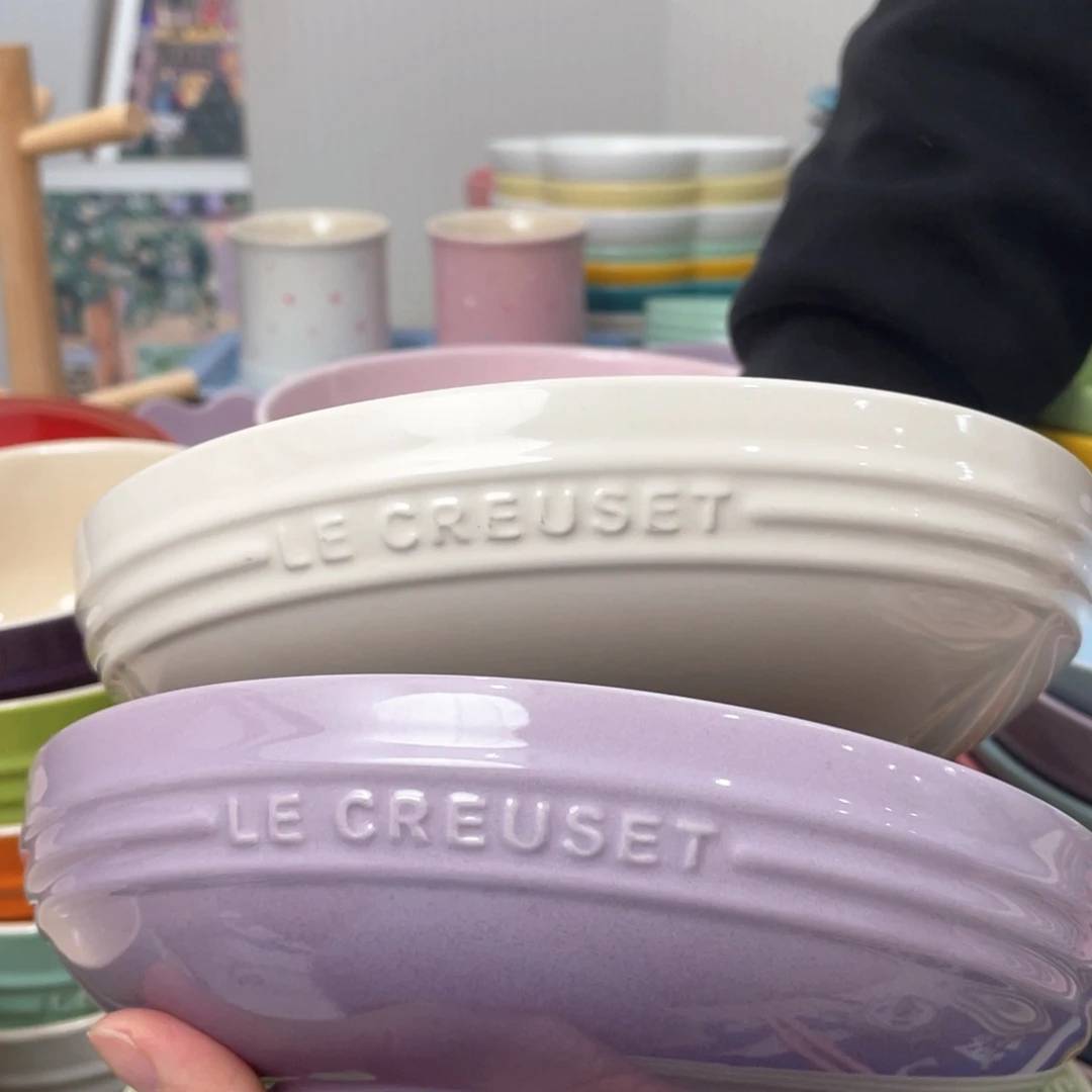 瓷片微瑕2个8英寸圆深盘