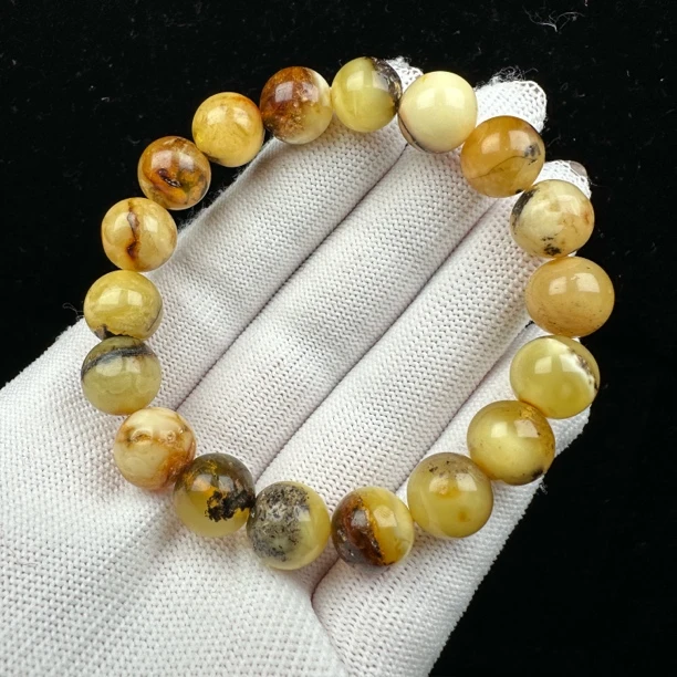 Y8957天然蜜蜡10mm帝王杂手串