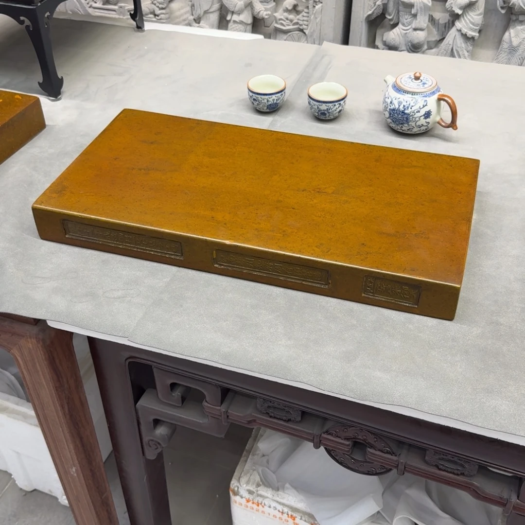 砖雕50-25 老料金砖 古铜色