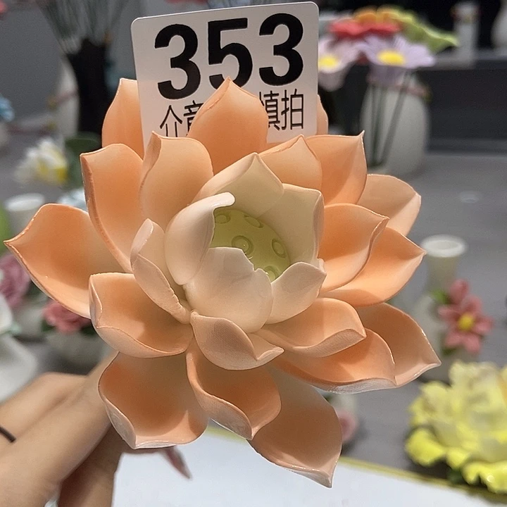 陶瓷纯手工捏花设计
