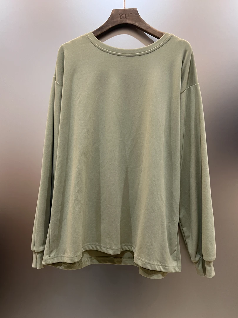 静姐~红人上新纯色休闲长袖运动时尚连帽卫衣 003