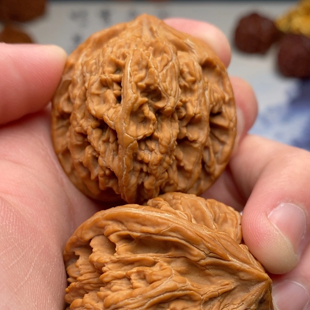 文玩核桃把件44九龙筋