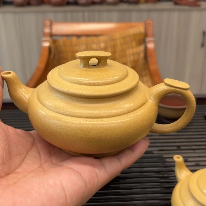 茶壶紫砂黄金段半手工