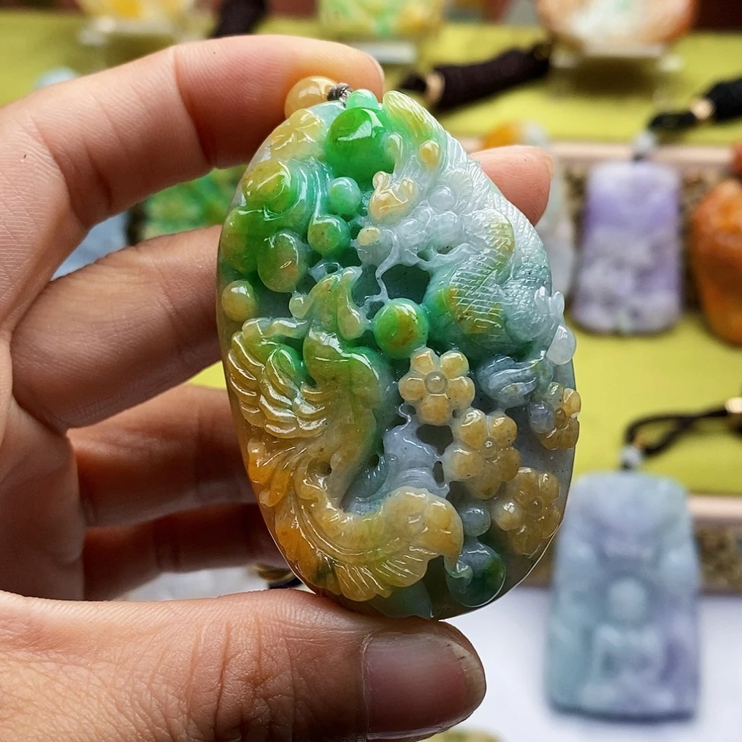 颈饰未镶嵌翡翠翡翠A货一物一证