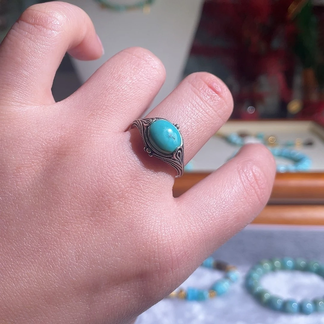 绿松石配饰银S925镶嵌