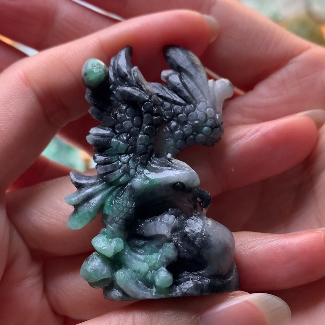 定制翡翠未镶嵌鹰