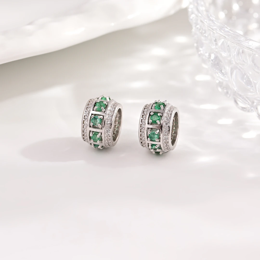 V95122-K S925银祖母绿吊坠-多样性发一件-2mm（商城）