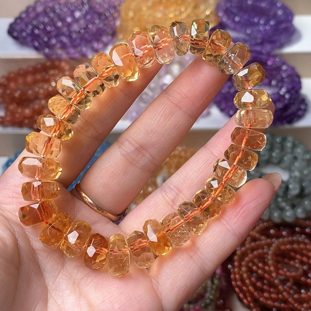 未镶嵌手串黄晶46.4