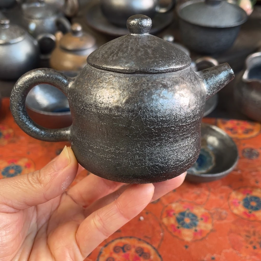 柴烧茶器主人杯杯柴烧