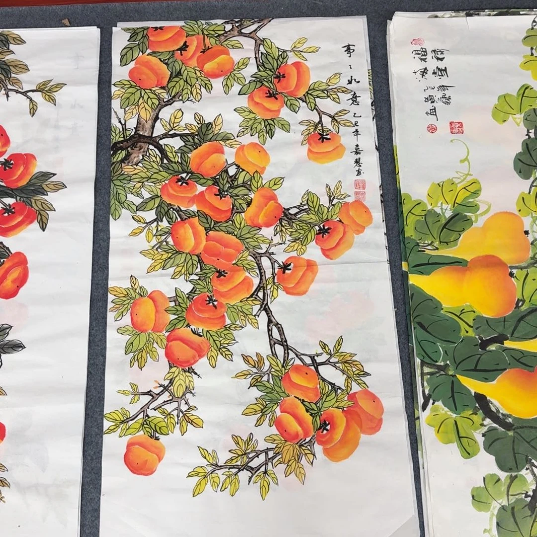 国画三尺尺寸50X100纯手绘作品