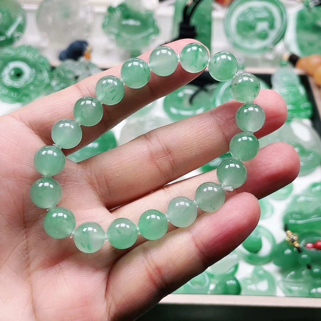 石英质玉（非洲翠）未镶嵌手链