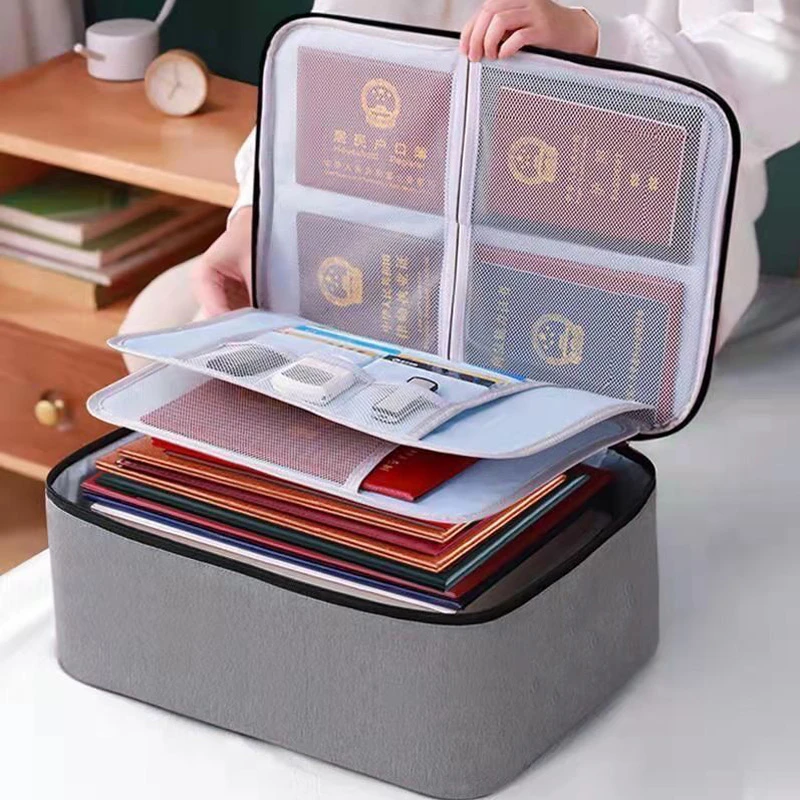 西邮哥【新疆包邮】证件收纳包盒大容量便携家庭户口本文件证书收纳