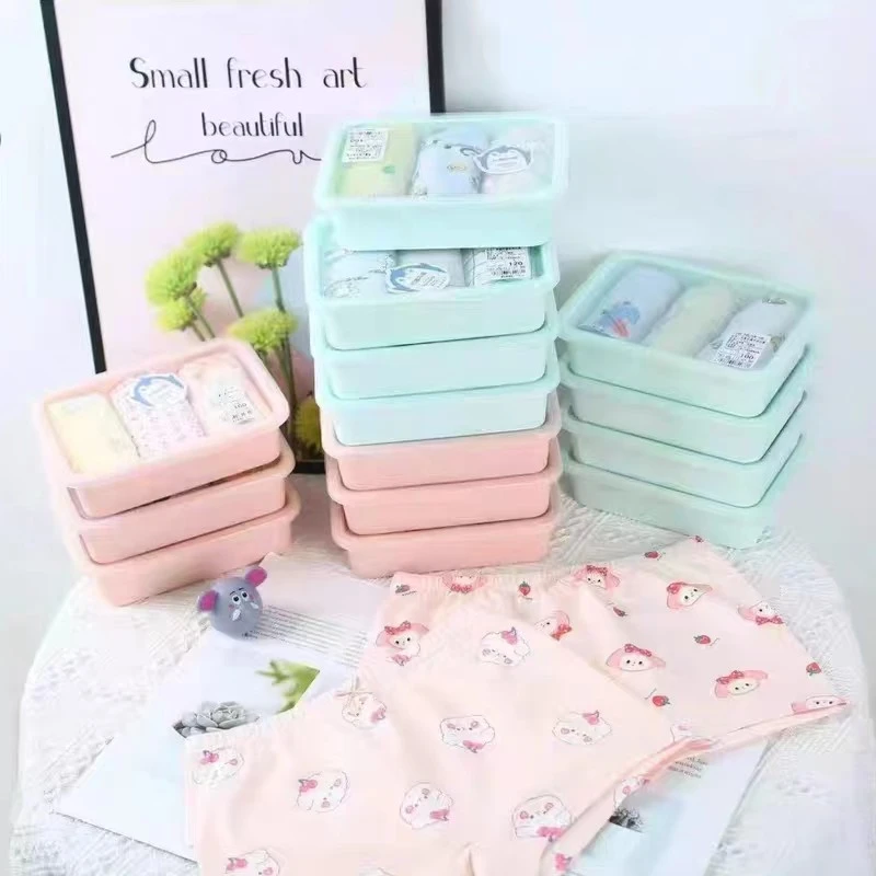 【3条装】便当盒莱卡棉儿童平角短裤内裤（不选花型）