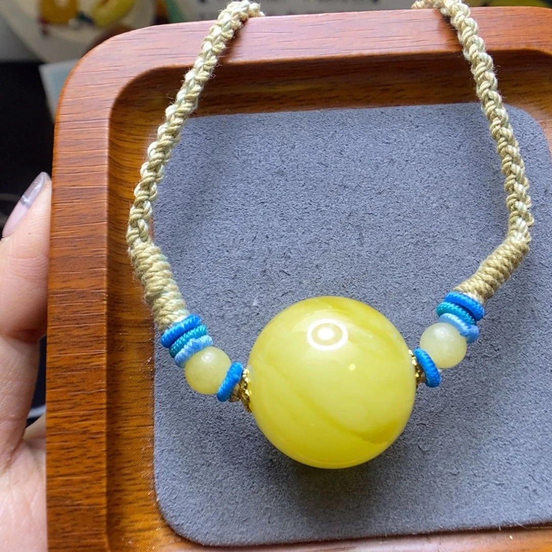 未镶嵌蜜蜡颈饰麦*兜郎