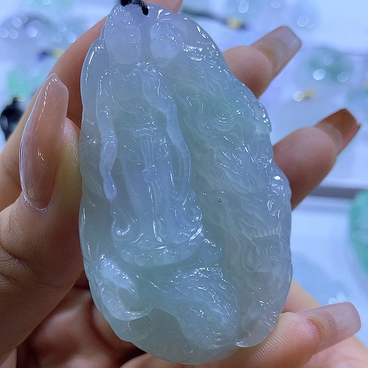 翡翠未镶嵌颈饰天然翡翠A货吊坠