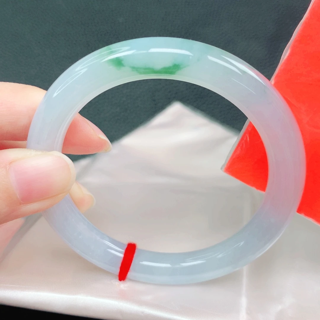 翡翠未镶嵌手镯54圈