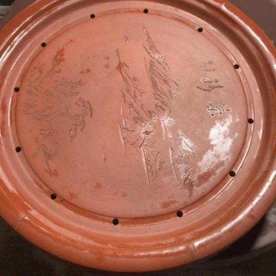 三***副紫砂茶盘紫砂圆盘44厘米直径