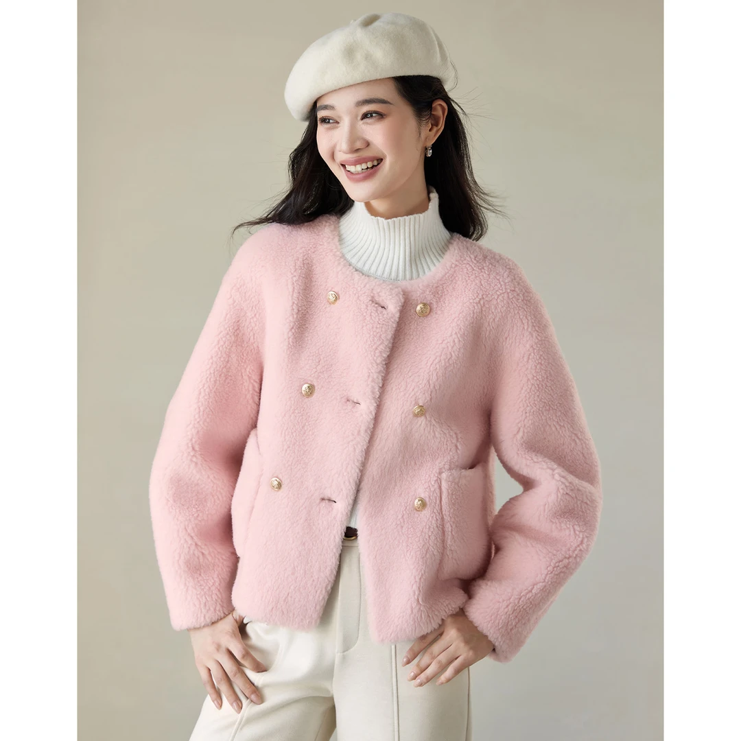 【丽公主专属】朗文斯汀优雅气质高级感毛毛短外套DTYW4509B11044