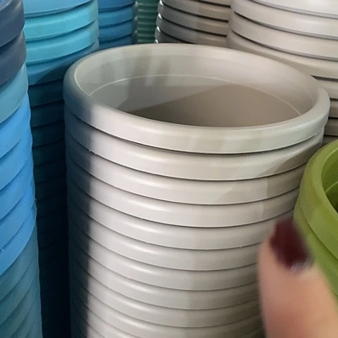 树脂四季4号微瑕灰白无托8个