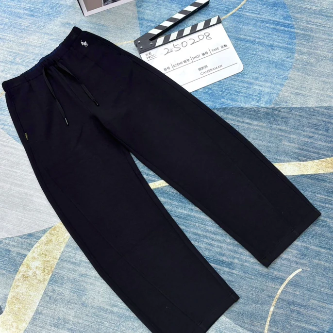 菲玛掂250208正品2025秋季新款时尚休闲显瘦小香蕉裤长裤直筒女裤