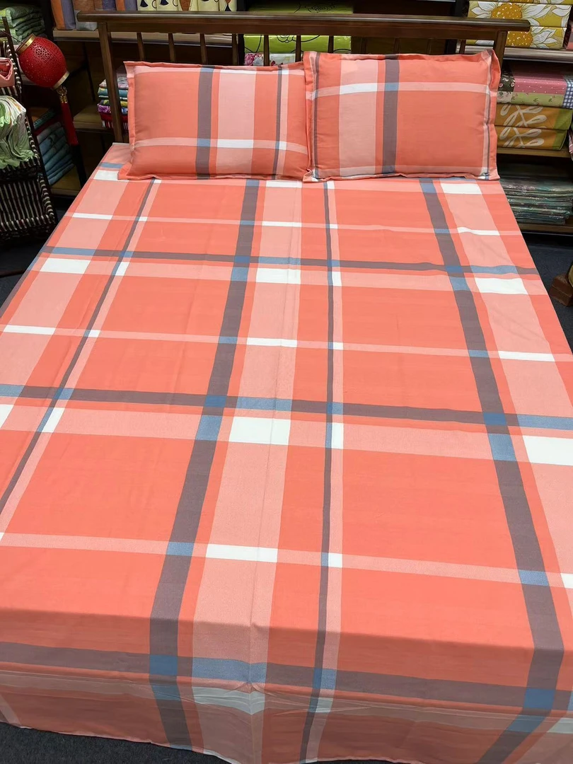 【两米布块】春意盎然 粉格 加厚斜纹棉 布块 不加工（正负五厘米）