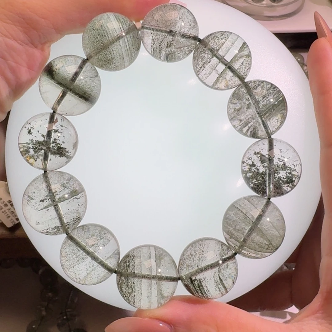 未镶嵌手链水晶绿幽灵19.2mm
