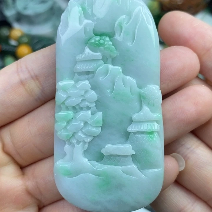 颈饰未镶嵌翡翠吊坠