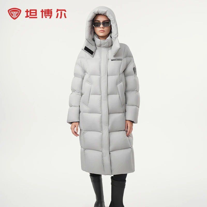 坦博尔女士长款羽绒服好羽绒雪花漫游限定系列羽绒服TBF550830A