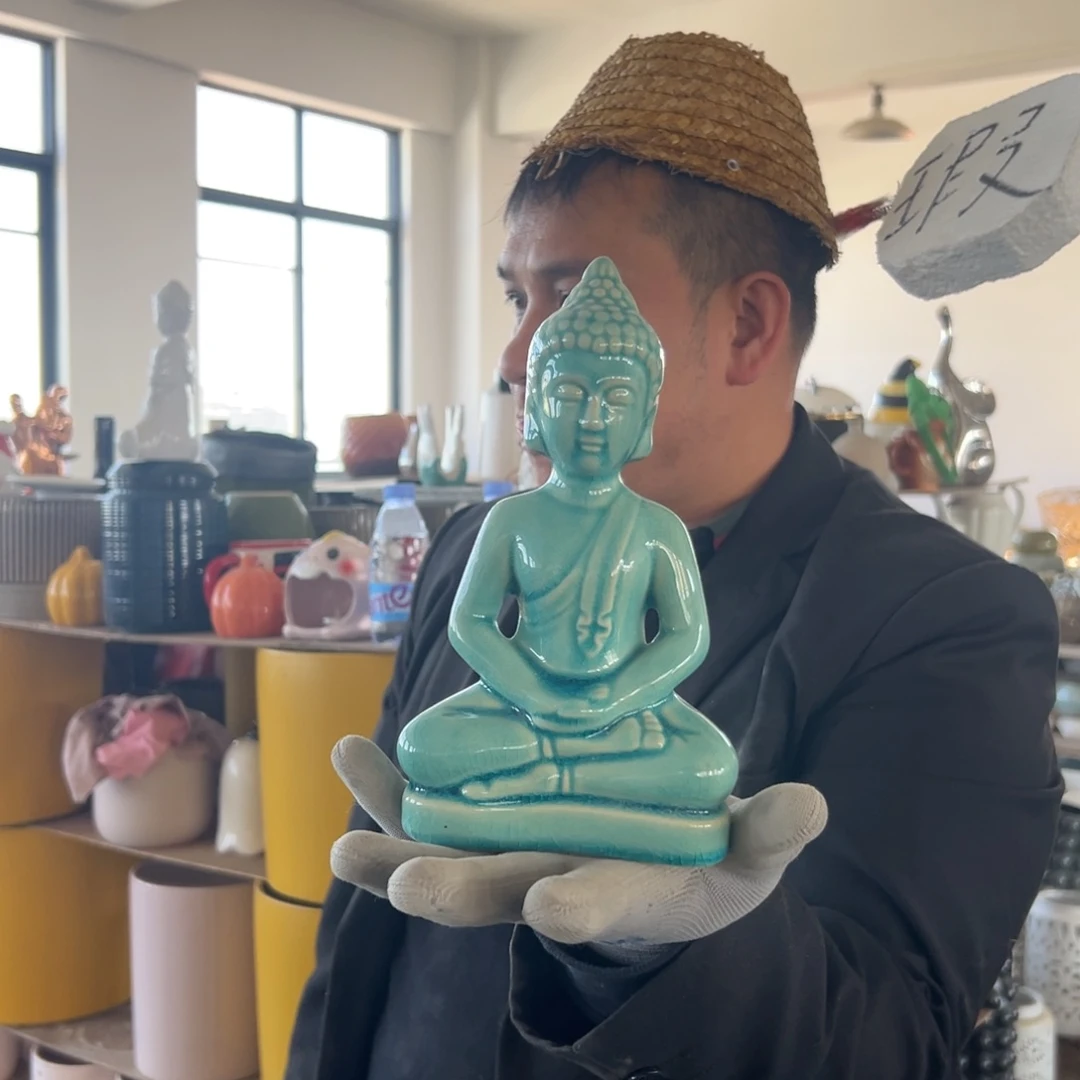 摆件60 号高中温陶瓷工艺瓶（部分微瑕）