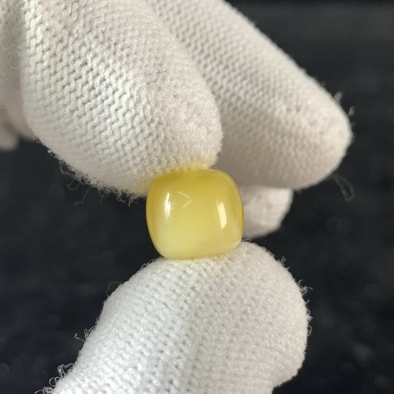 L1927保真原矿俄料尺寸10*9mm蜜蜡单颗老型单珠隔珠支持复检