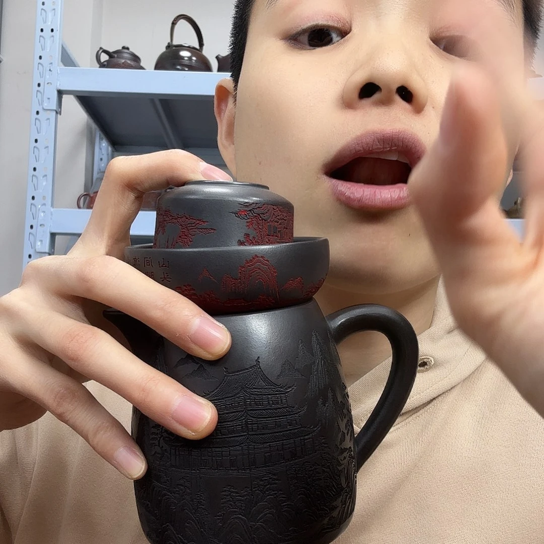 紫砂茶壶民间手艺人全手工制作