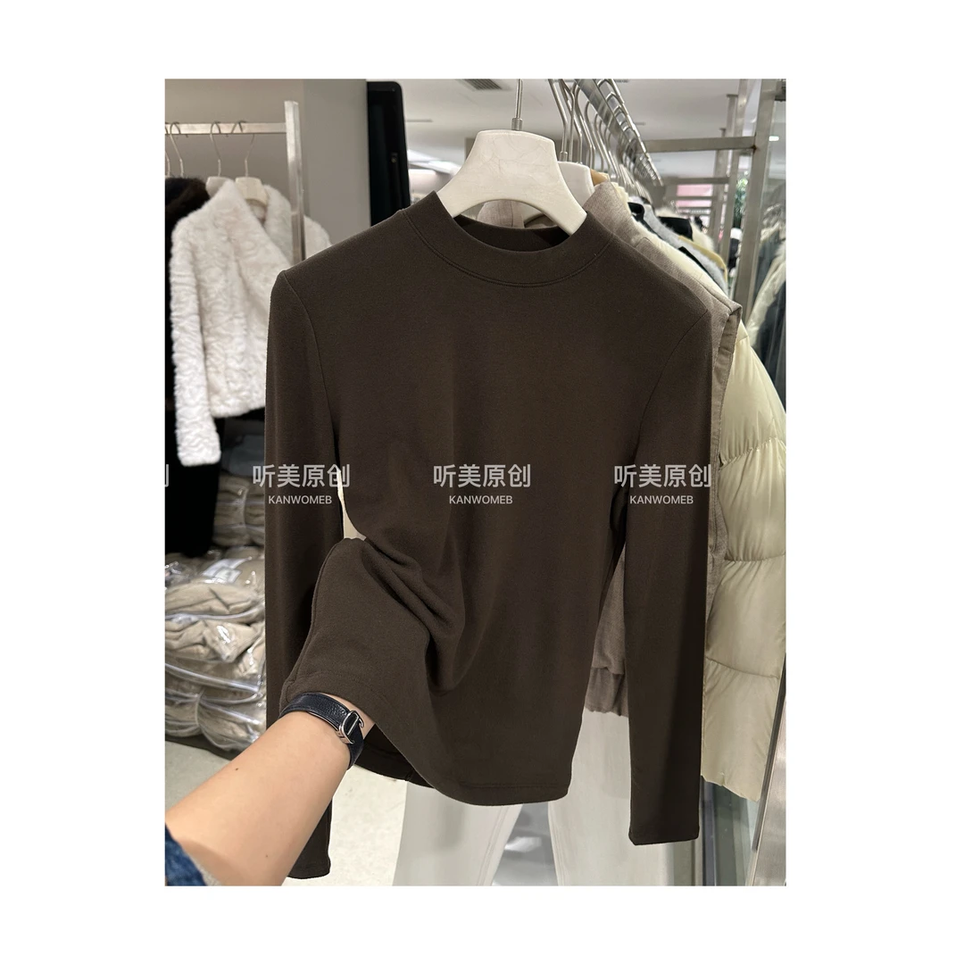 【MeiCG】 原创 双面暖小寸领打底衫