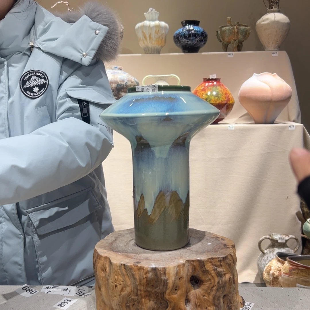 景德镇高温陶瓷花瓶摆件484花瓶摆件