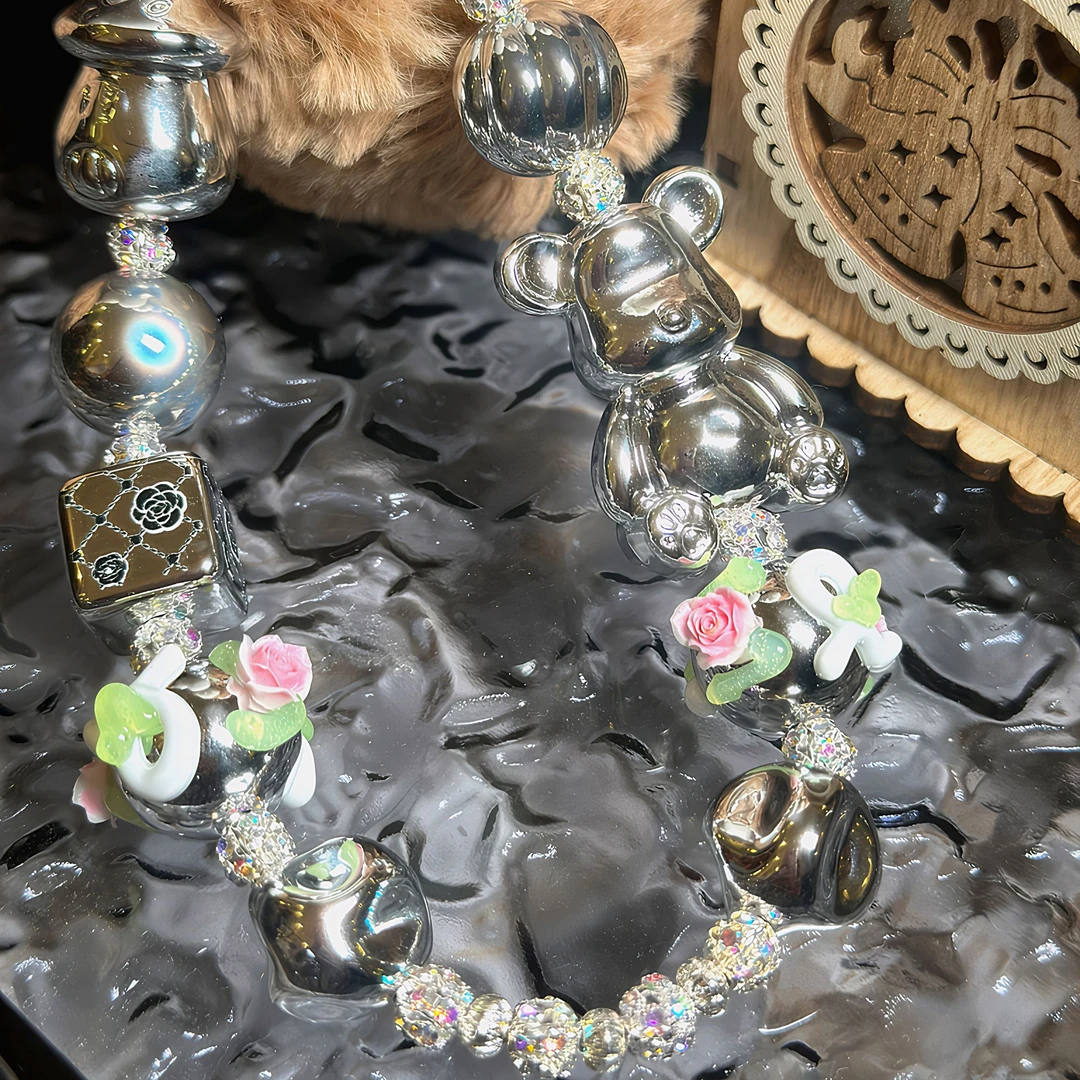 直播基础款手机链手工diy可爱创意暴力熊ins