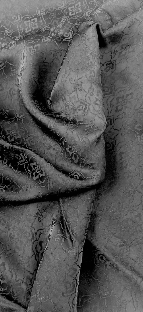 （八宝纹）角罗铜钱黑 新中式角罗 （开裁不退换）