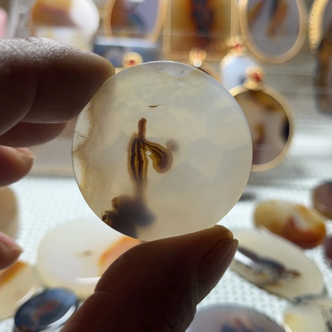 玛瑙/玉髓未镶嵌吊坠(不含链)