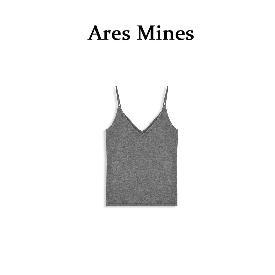 【盛朗熙Ares Mines】慵懒松弛 法式V领吊带一体打底背心