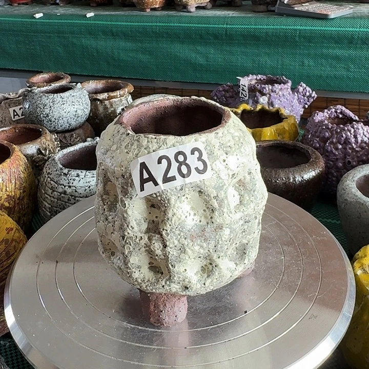 内口5高12粗陶手工