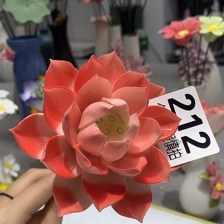 陶瓷纯手工捏花设计