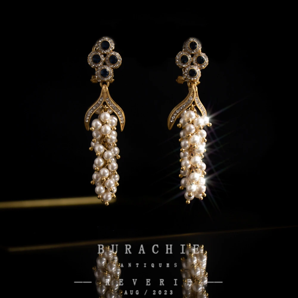 铜合金仿水晶耳饰 【3424】周年珍藏英｜经典原标克拉款CrownFrett