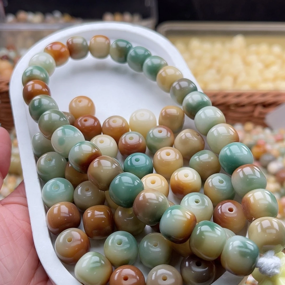 白玉菩提吊坠C/13mm/30+30颗