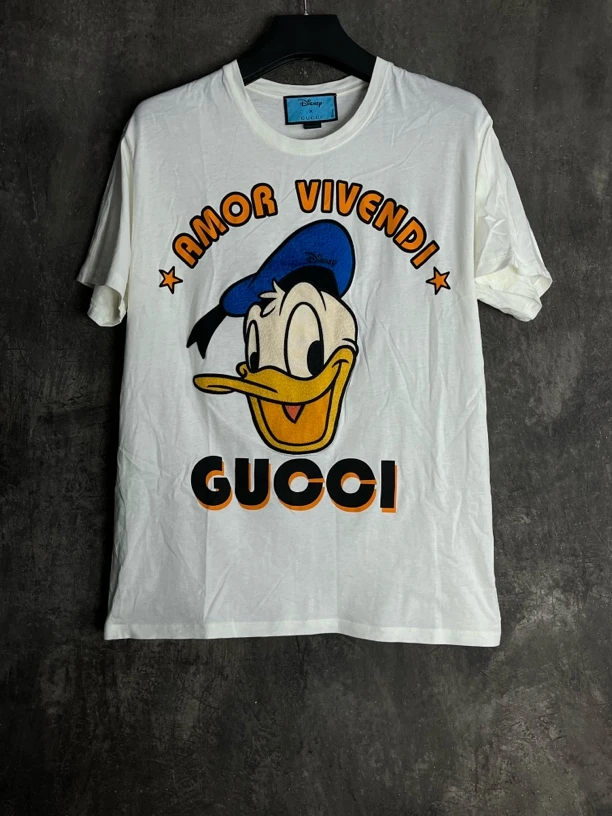 全新未使用 GUCCI/古驰 M码*1/Disney 唐老鸭合作款短袖/03940