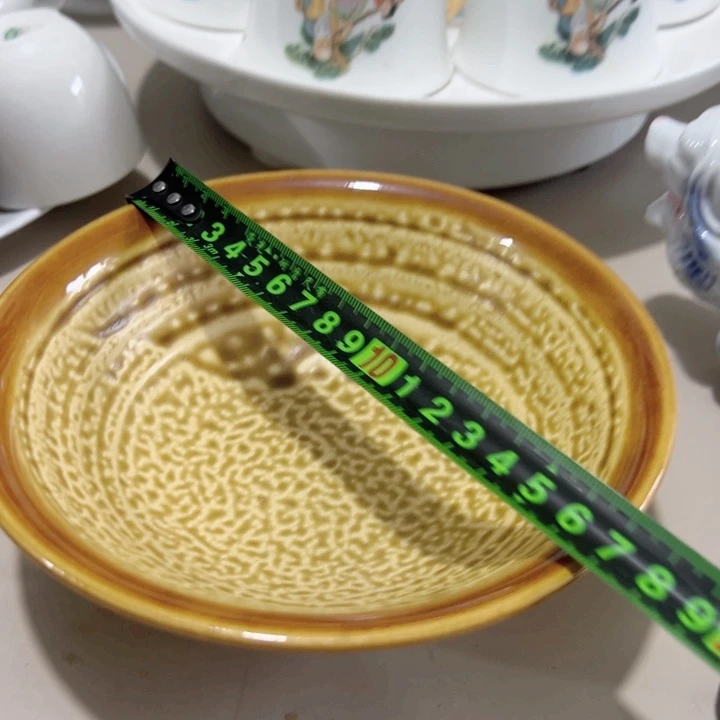 瓷片陶瓷制品虎皮釉碗6个