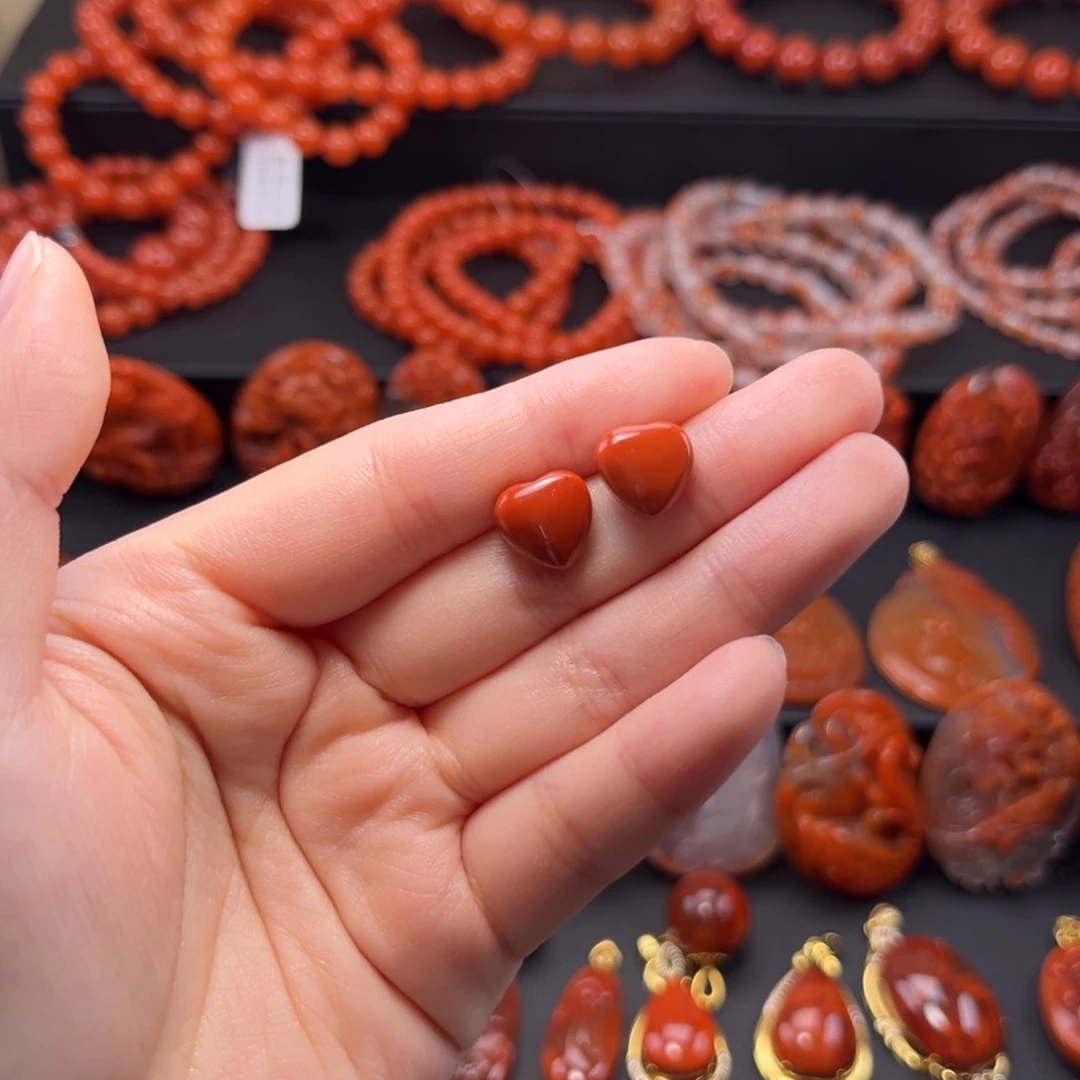 南红玛瑙南红银S925镶嵌