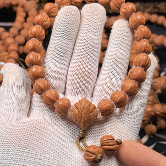 胡桃木京八棱手持