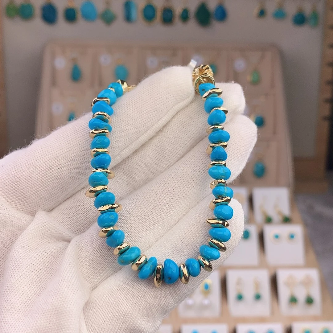 绿松石未镶嵌手链