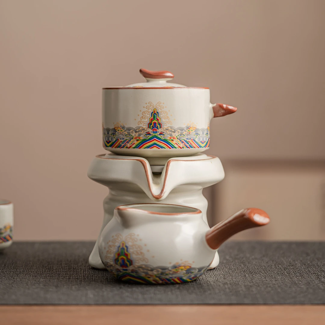 汝窑自动茶具套装家用喝茶防烫泡茶壶陶瓷功夫茶杯办公室冲茶神器