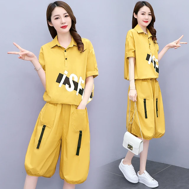 夏季短款套装2022年新款女网红炸街辣妹休闲时尚两件套洋气减龄潮
