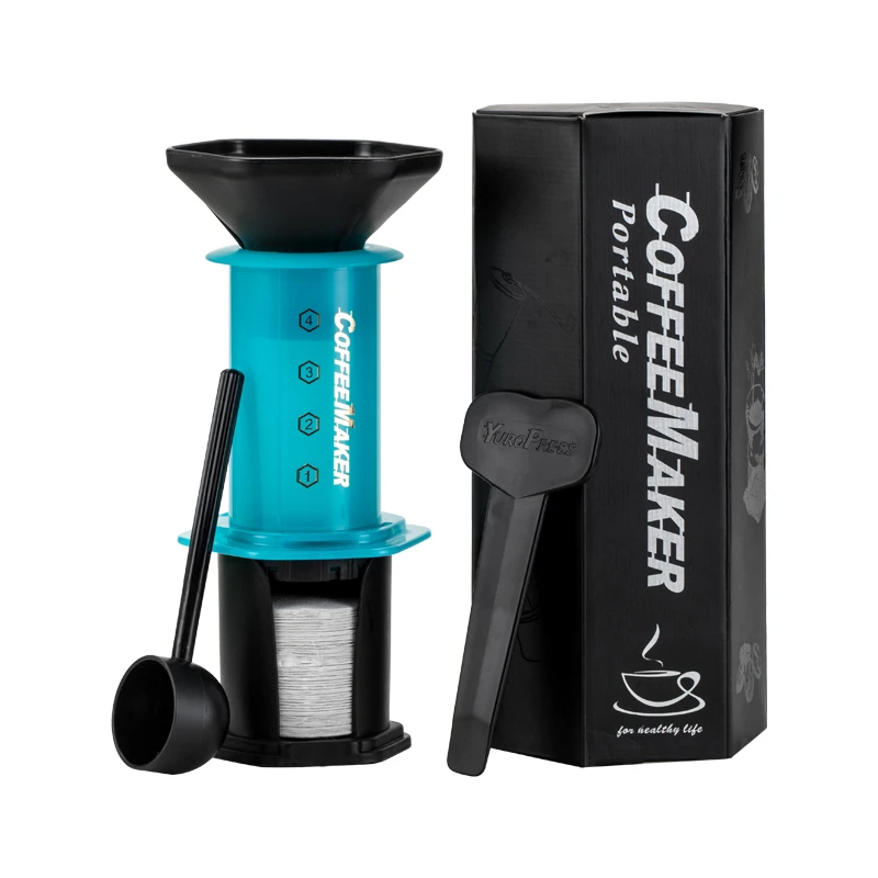 爱乐压户外露营手压咖啡机便携式浓缩萃取手冲咖啡壶配滤纸旅行装