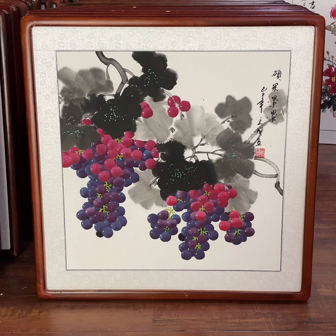 国画带框尺寸63*63厘米